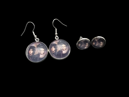 Goth Gothic Alternative Siouxsie Sioux & Robert Smith ,American Gothic inspired earrings