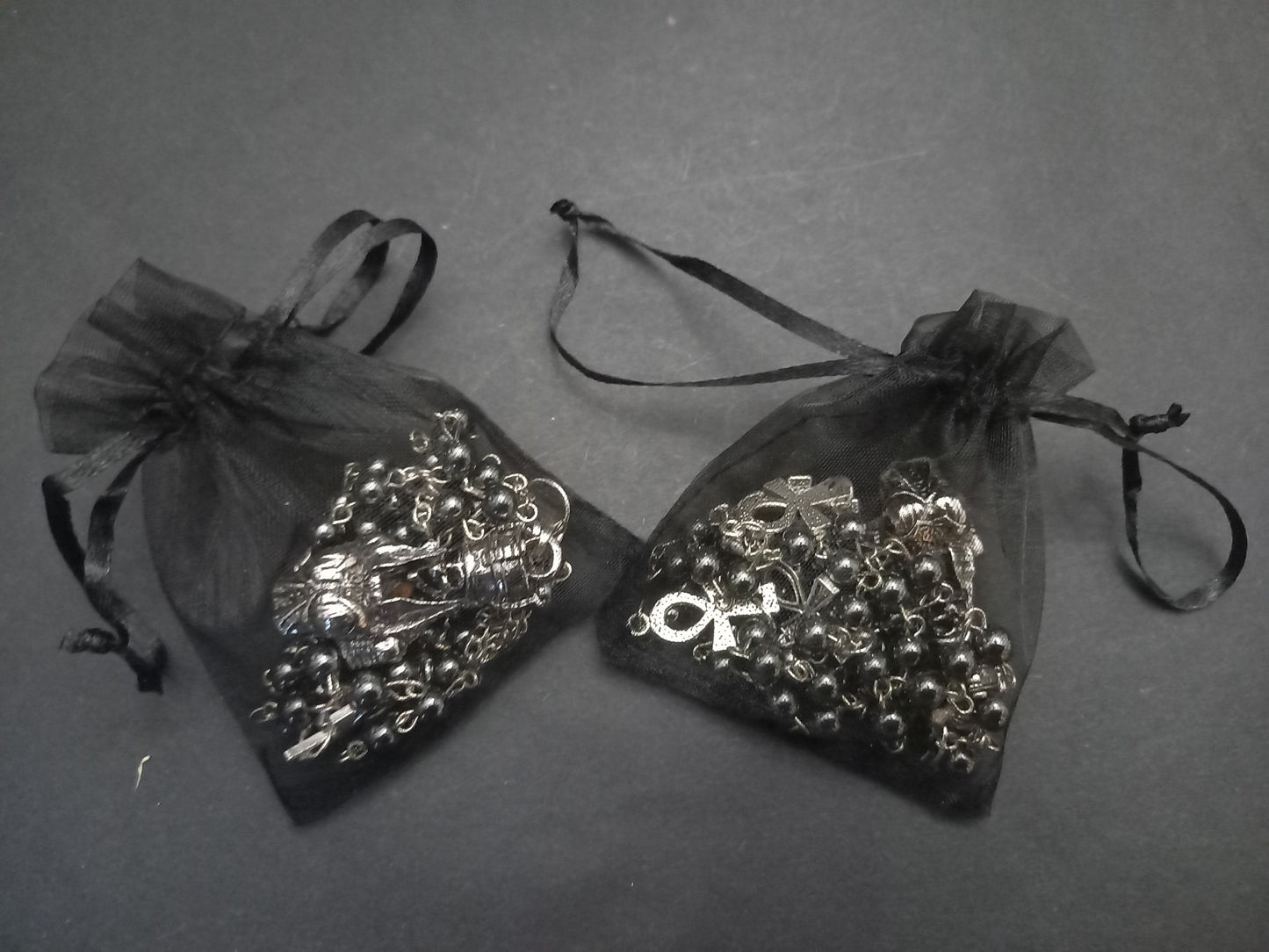 Goth Gothic Witchy Egyptian "Female Skull Pharaoh " rosary with ankh details