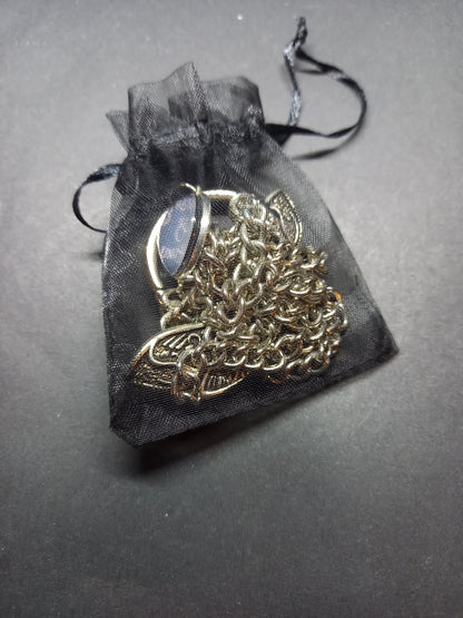 Goth Gothic Witchy Witchcraft killstar Occult "Strange & Unusual" slogan with choice of occult datil Dog clip necklace" (Copy)