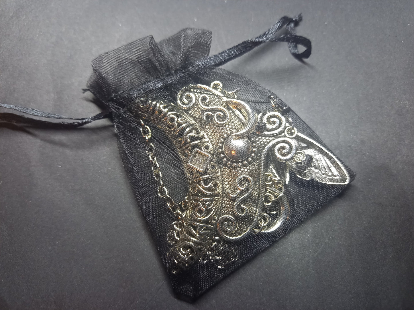 Goth Gothic Witchy Witch Witchcraft Occult satanic Pagan Wicca Boohoo style Death head moth V2 with moons