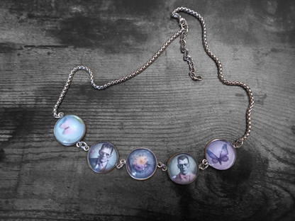 Goth Gothic alternative Psychobilly Tiki inspired "Frank & Drac" Necklace