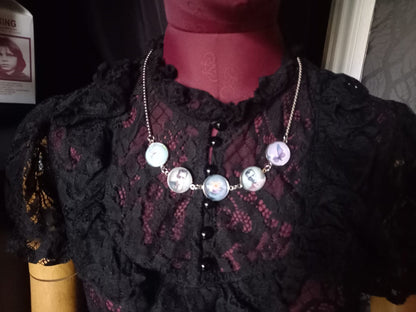 Goth Gothic alternative Psychobilly Tiki inspired "Frank & Drac" Necklace