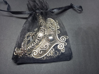 Goth Gothic Witchy Witch Witchcraft Occult satanic Pagan Wicca Boohoo style with 3 moons