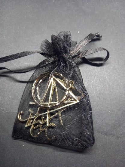 Goth gothic witchy Witch occult witchcraft Satanic "sigil of Satan" Boot, Bag Charm or Keyring"
