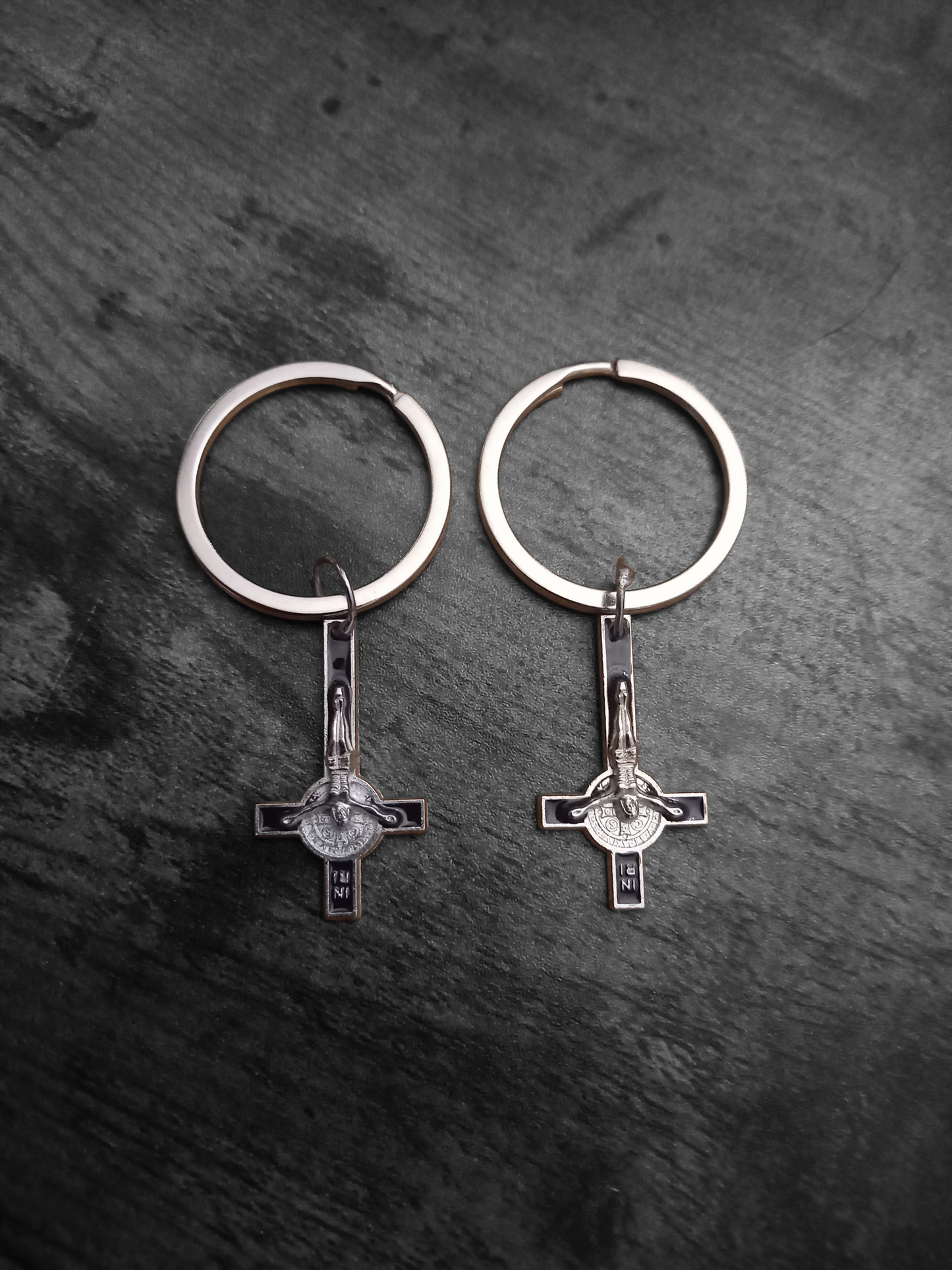 Goth gothic witchy Witch occult witchcraft "Inverted Crucifix " Boot, Bag Charm or Keyring"