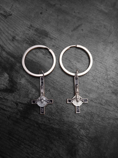 Goth gothic witchy Witch occult witchcraft "Inverted Crucifix " Boot, Bag Charm or Keyring"