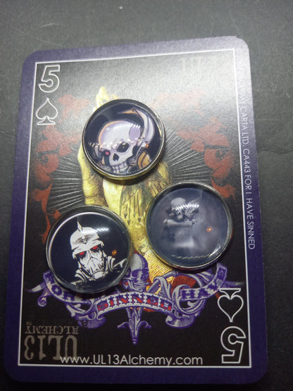 Gamer Wargaming tabletop games "Baldermort" badge set 1