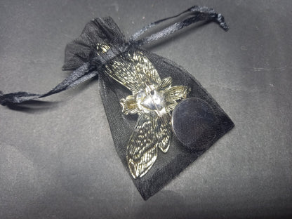 Goth Gothic Witchy Killstar occult pagan oddity curiosity "Death Head Moth with Straight Outta Salem slogan"