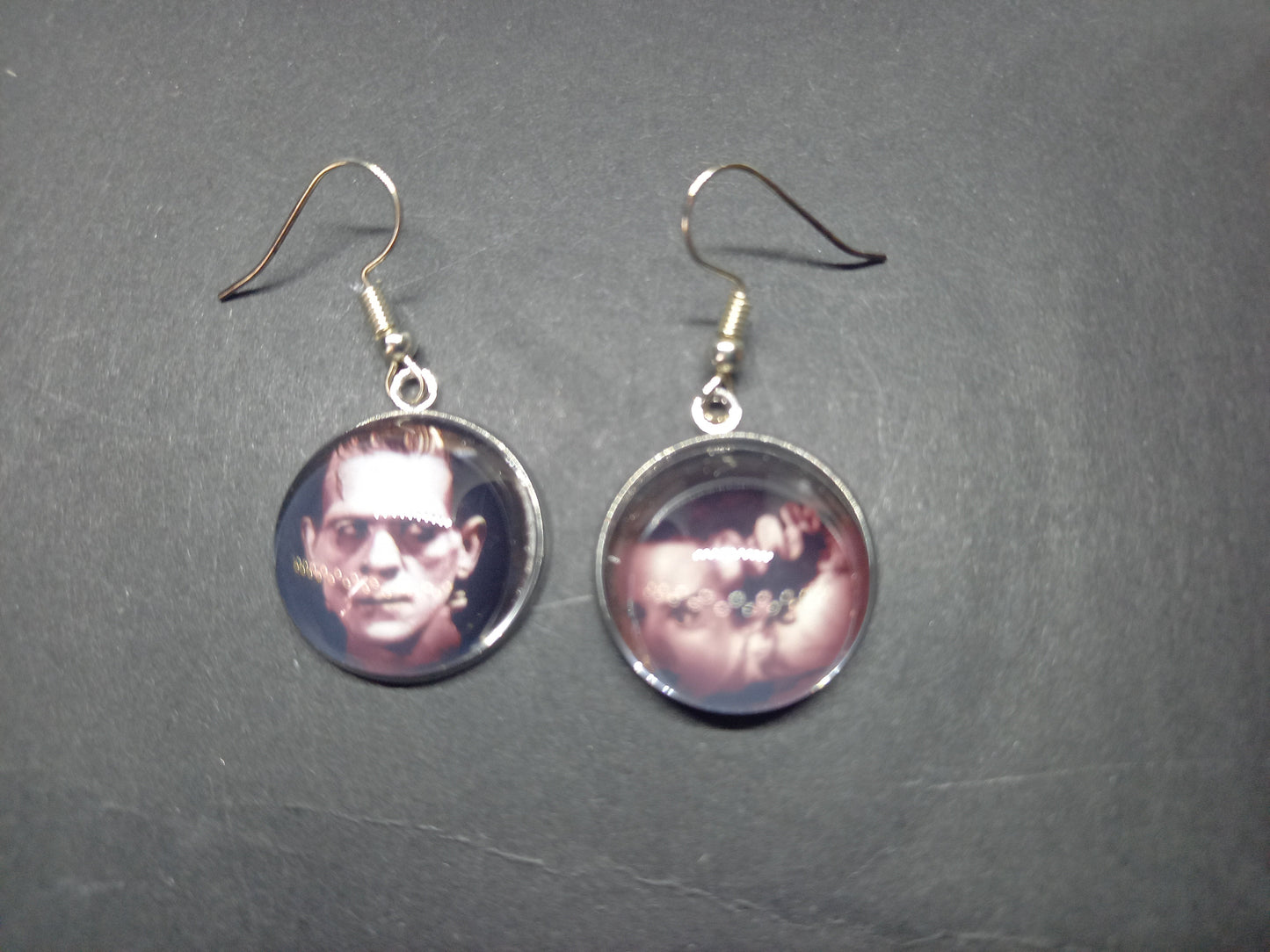 Goth Gothic Witchy Killstar Frankenstein inspired "we belong  dead" earrings
