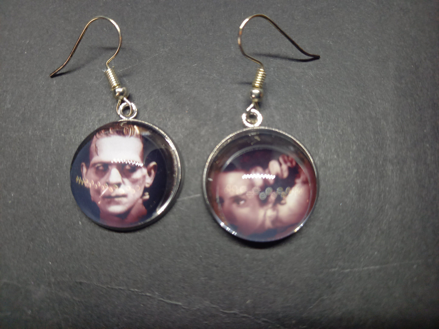 Goth Gothic Witchy Killstar Frankenstein inspired "we belong  dead" earrings