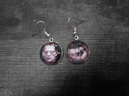 Goth Gothic Witchy Killstar Frankenstein inspired "we belong  dead" earrings