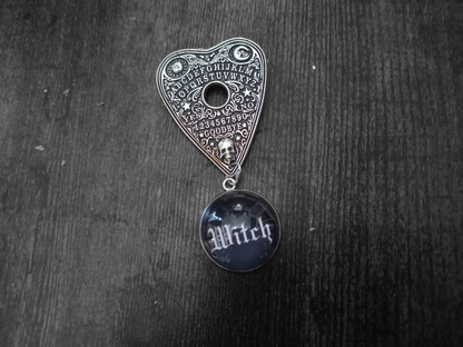Goth Gothic Witchy Killstar occult pagan oddity curiosity "Ouija Planchette  with Witch detail"