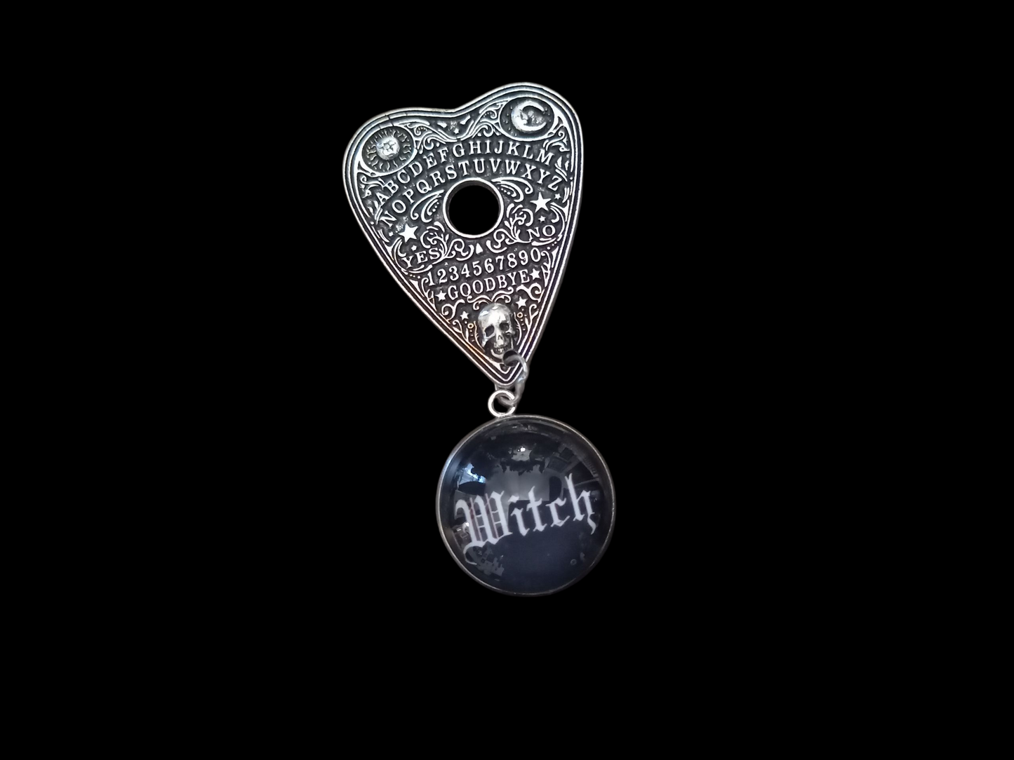 Goth Gothic Witchy Killstar occult pagan oddity curiosity "Ouija Planchette  with Witch detail"