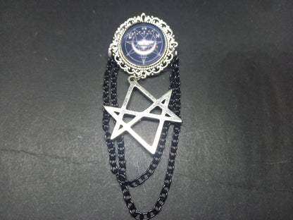 Goth Gothic Old School 1980's alternative Fields Of The Nephilim "Inspired" MAGICK Brooch