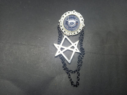 Goth Gothic Old School 1980's alternative Fields Of The Nephilim "Inspired" MAGICK Brooch