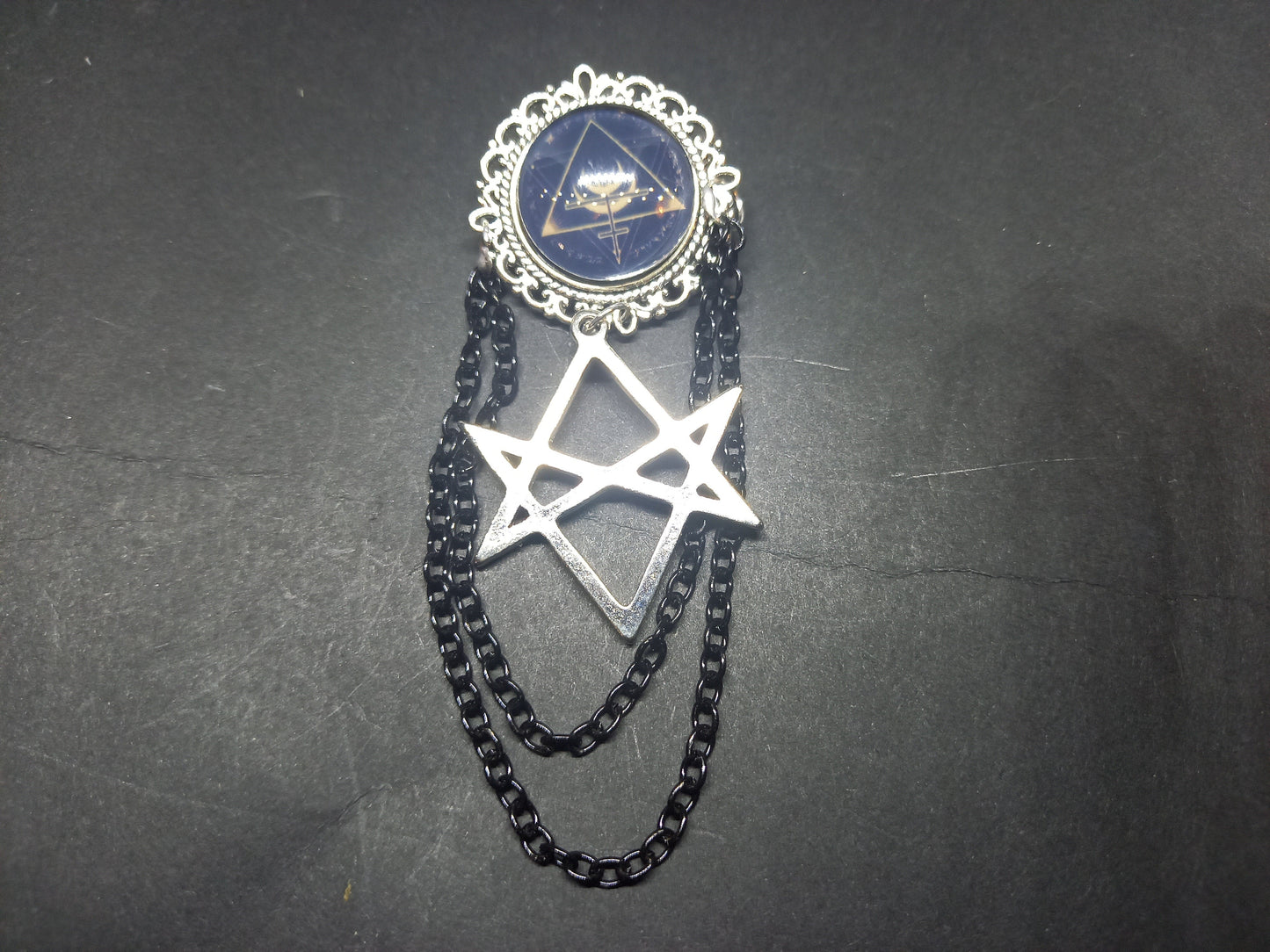 Goth Gothic Old School 1980's alternative Fields Of The Nephilim "Inspired" MAGICK Brooch