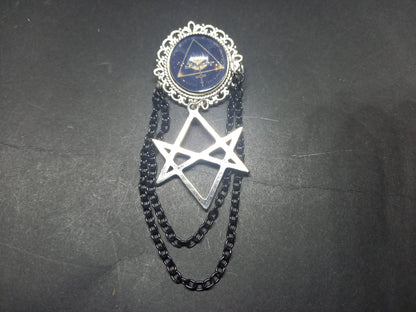Goth Gothic Old School 1980's alternative Fields Of The Nephilim "Inspired" MAGICK Brooch
