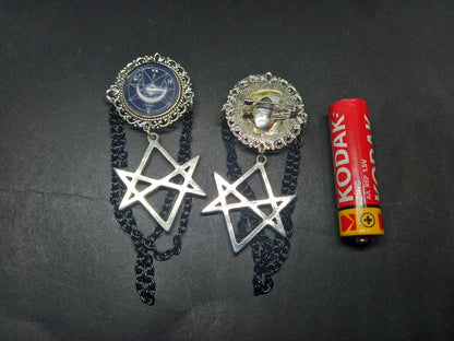 Goth Gothic Old School 1980's alternative Fields Of The Nephilim "Inspired" MAGICK Brooch