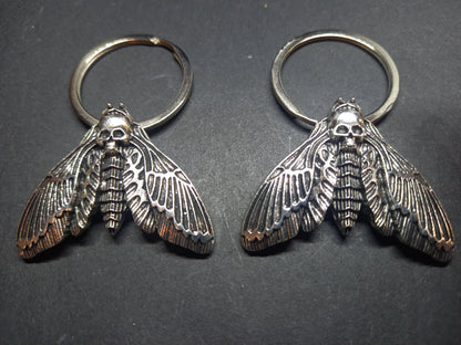 Goth gothic witchy Witch occult witchcraft Death head moth V2 " Boot, Bag Charm or Keyring"