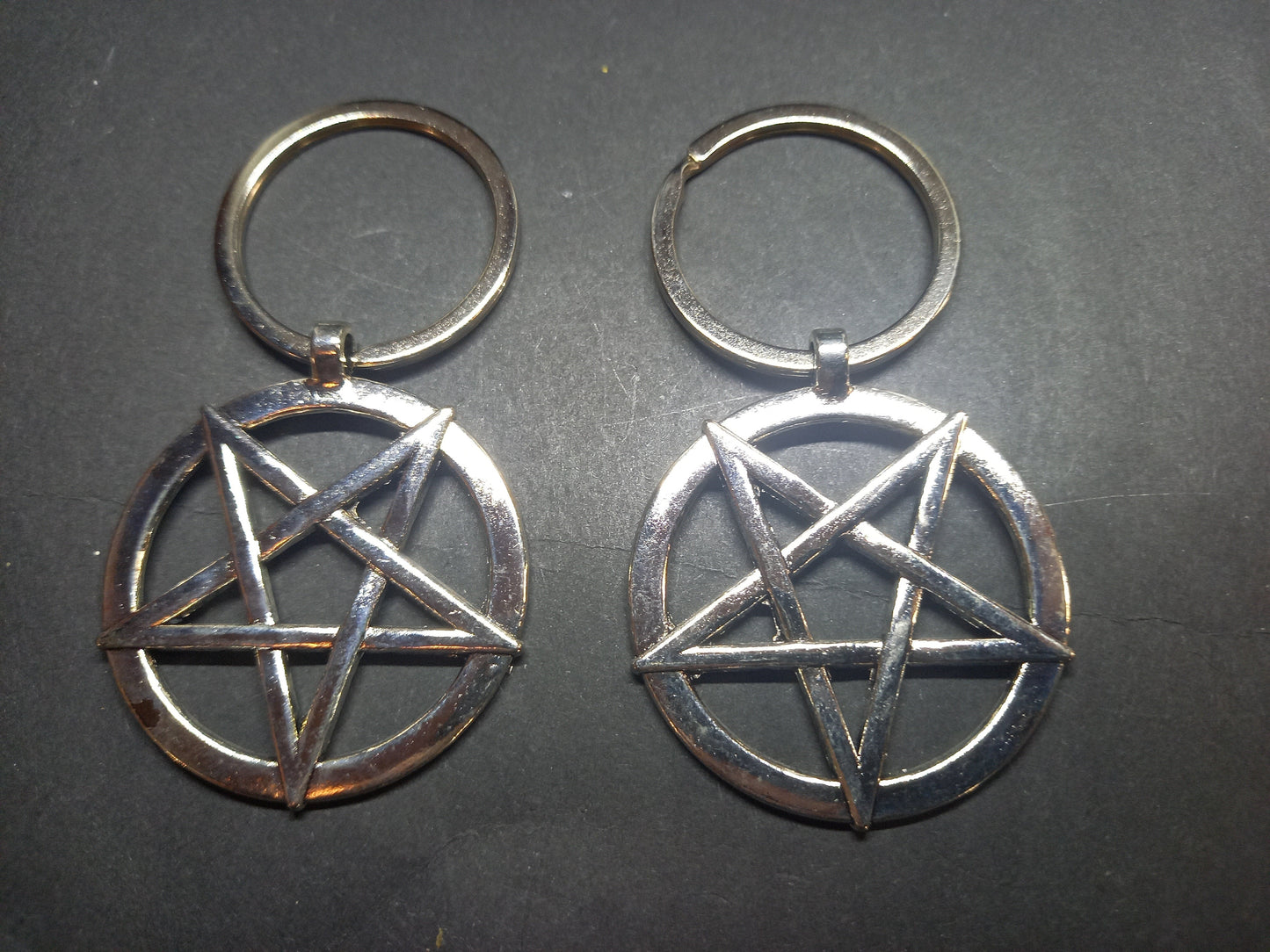 Goth gothic witchy Witch occult witchcraft Satanic "Inverted Pentagram V1" Boot, Bag Charm or Keyring"