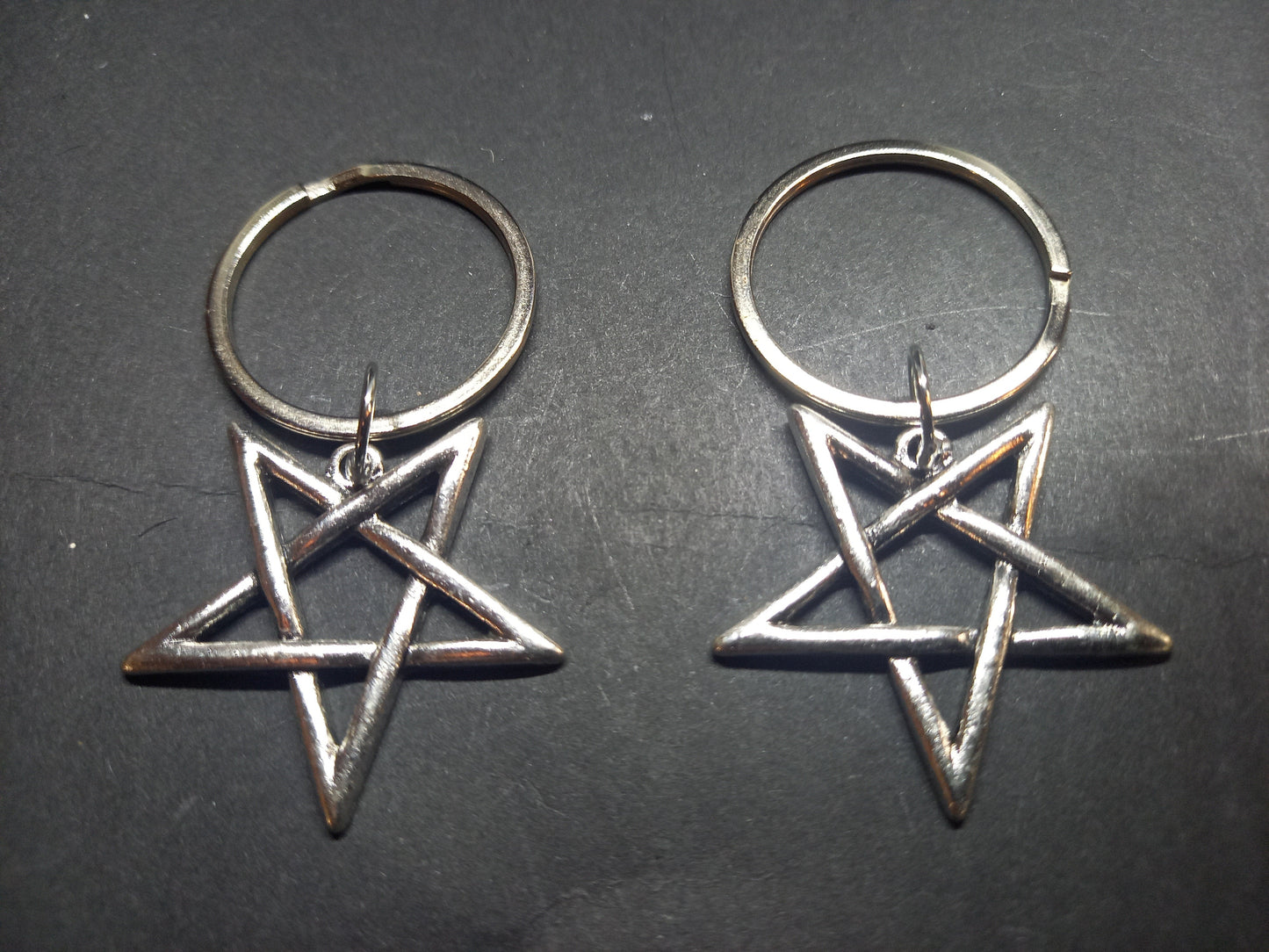 Goth gothic witchy Witch occult witchcraft Satanic "Inverted Pentagram V2" Boot, Bag Charm or Keyring"