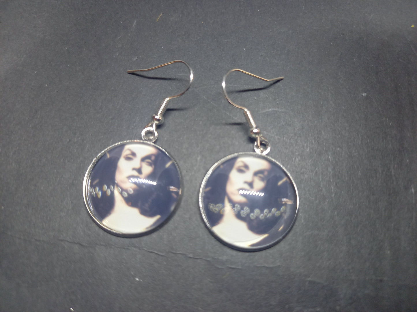 Goth Gothic killstar Witchy, Vampira "Inspired" Earrings ,Plain or with bow