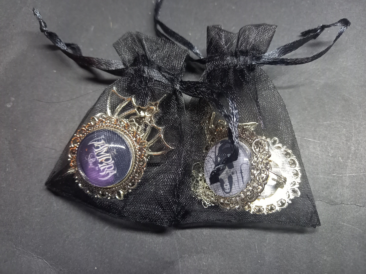 Kawaii Pastel Nu Neo Goth Gothic Witchy fashion Vampira from the Vampira Show inspired Deluxe Earrings V2