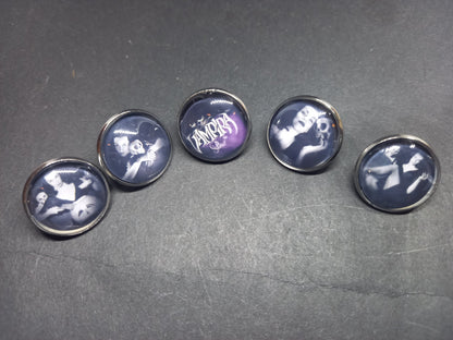 Goth Gothic alternative  horror Vampire "Vampira" 5 badge set