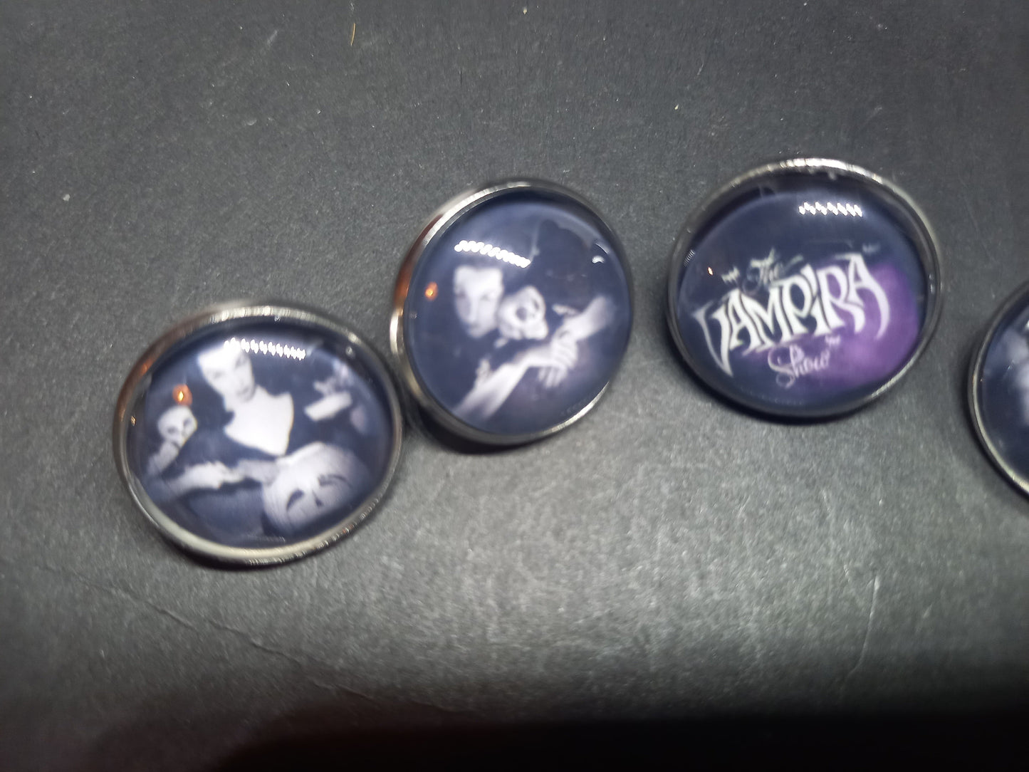 Goth Gothic alternative  horror Vampire "Vampira" 5 badge set