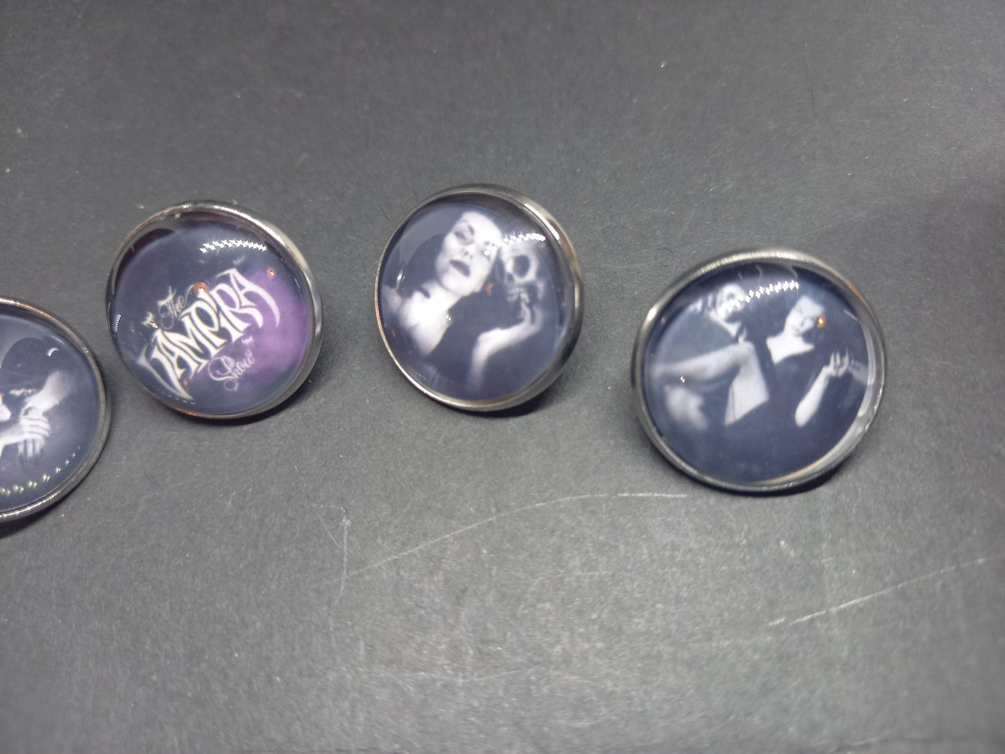 Goth Gothic alternative  horror Vampire "Vampira" 5 badge set