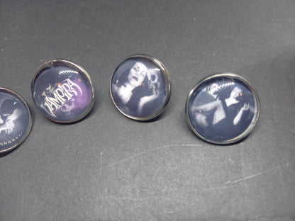 Goth Gothic alternative  horror Vampire "Vampira" 5 badge set