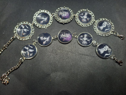 bracelets, " Vampira" fan art "Vampira Show " inspired :Goth Gothic Witchy