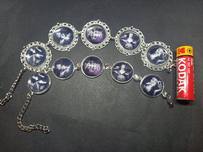 bracelets, " Vampira" fan art "Vampira Show " inspired :Goth Gothic Witchy
