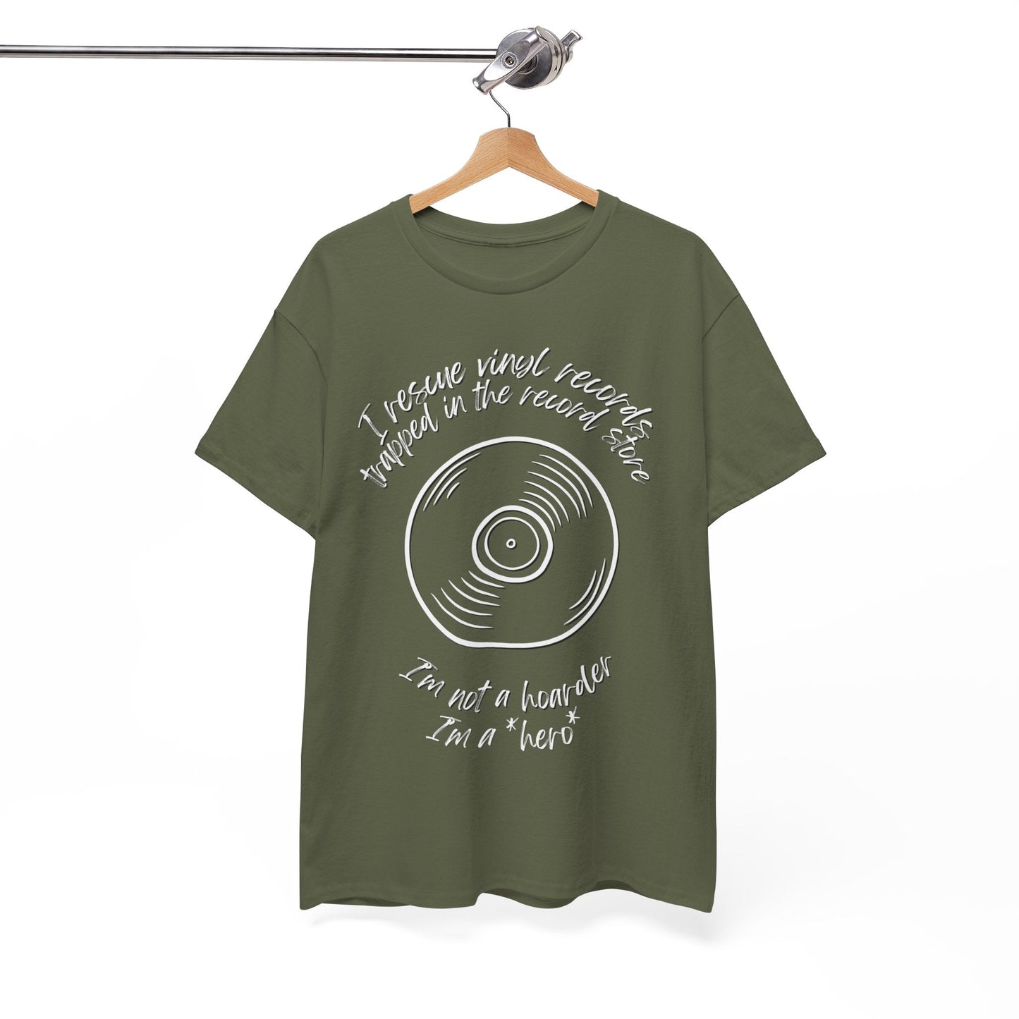 'I'm Not a Hoarder, I'm a Hero' Men's Vinyl T-Shirt