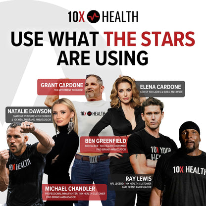 10X Health Magnesium Supplements – High-Absorption Magnesium Citrate for Sleep, Muscle & Heart Health – 60 Capsules