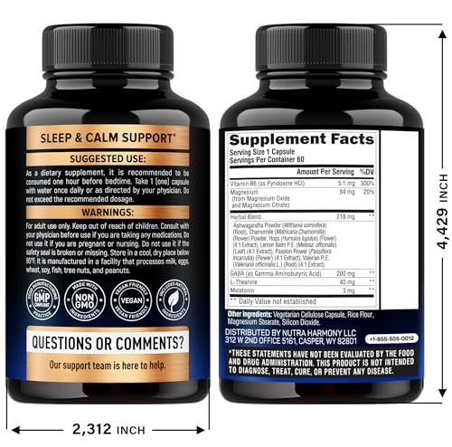Sleeping Pills for Adults 550mg | Melatonin 3mg | Non-Habit Sleep Support - Made in USA