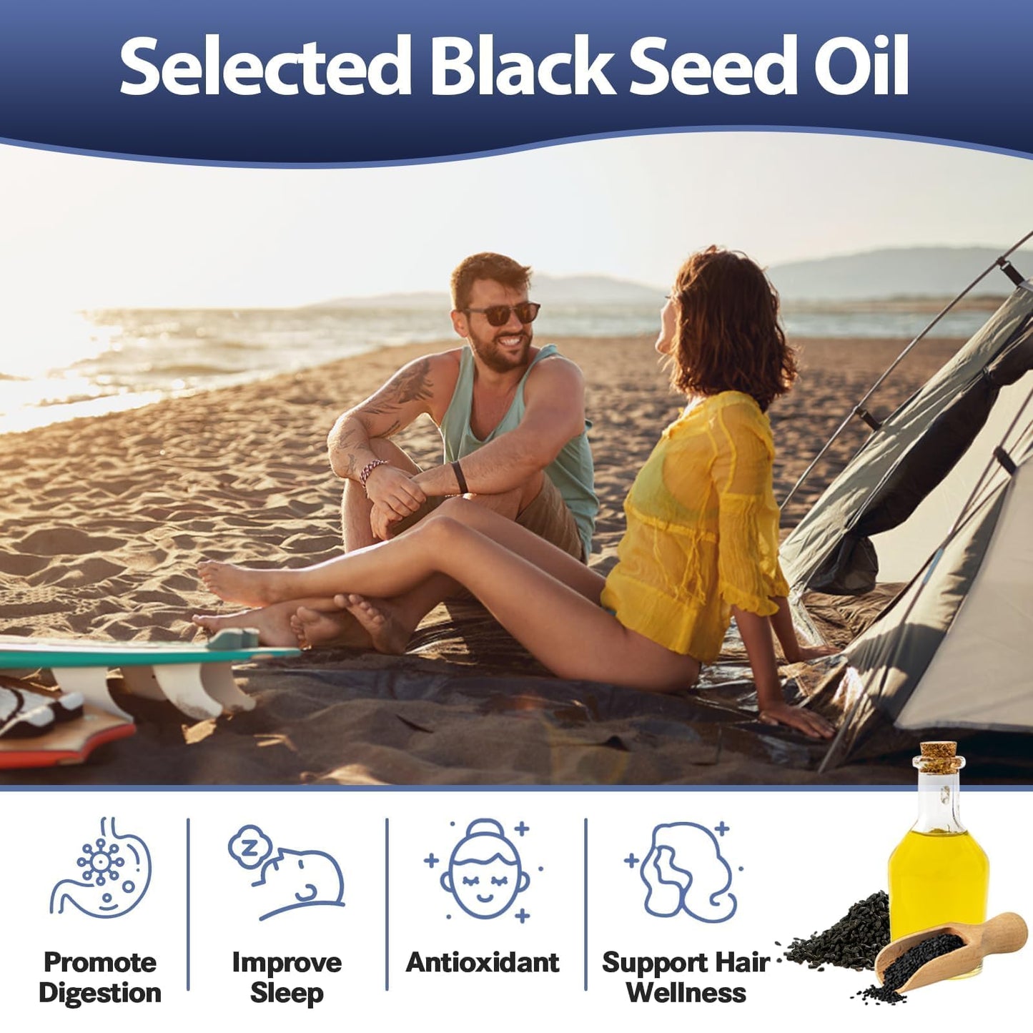 25-in-1 Sea Moss Capsules with Black Seed Oil, Ashwagandha – 120 Vegan Caps