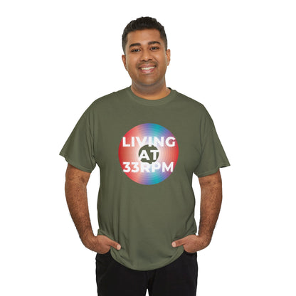 'Living at 33rpm' Men's Vinyl T-Shirt