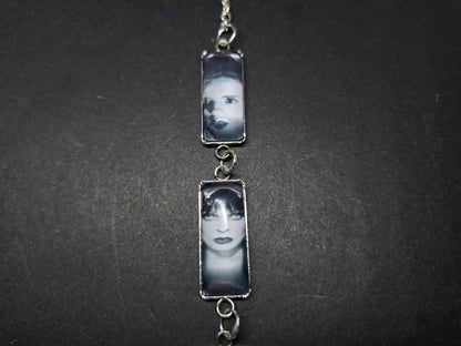 Bracelet"Gothic bride" rectangle image :gothic witchy jewelry