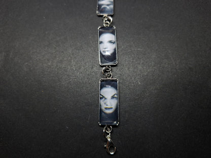 Bracelet"Gothic bride" rectangle image :gothic witchy jewelry