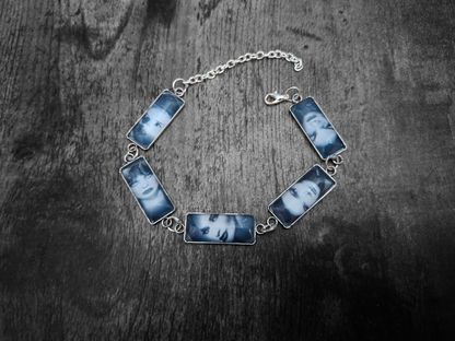 Bracelet"Gothic bride" rectangle image :gothic witchy jewelry