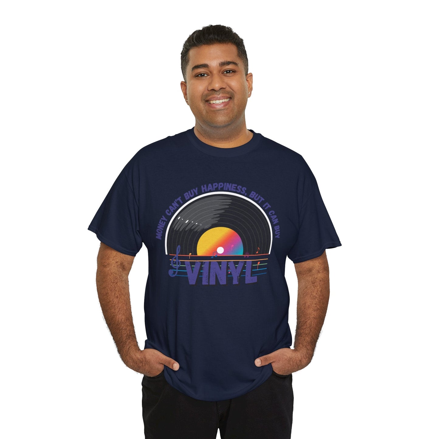 'Money Can't Buy Happiness, But It Can Buy Vinyl' Men's T-Shirt