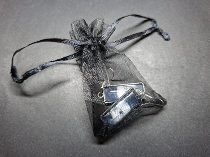 Goth Gothic Witchy Psychobilly Alternative horror inspired, "Gothic bride" rectangle image earrings