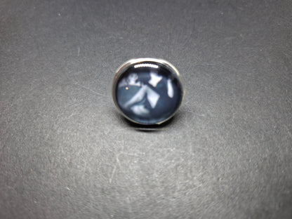 Goth Gothic Witchy Psychobilly Alternative horror inspired "Vampira" fully adjustable ring
