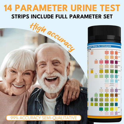14-URS Reagent Test Strips 120 ct – Urinalysis & UTI Detection, At-Home Use (60s Results)