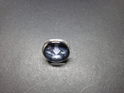 Goth Gothic Witchy Psychobilly Alternative horror inspired "Vampira" fully adjustable ring
