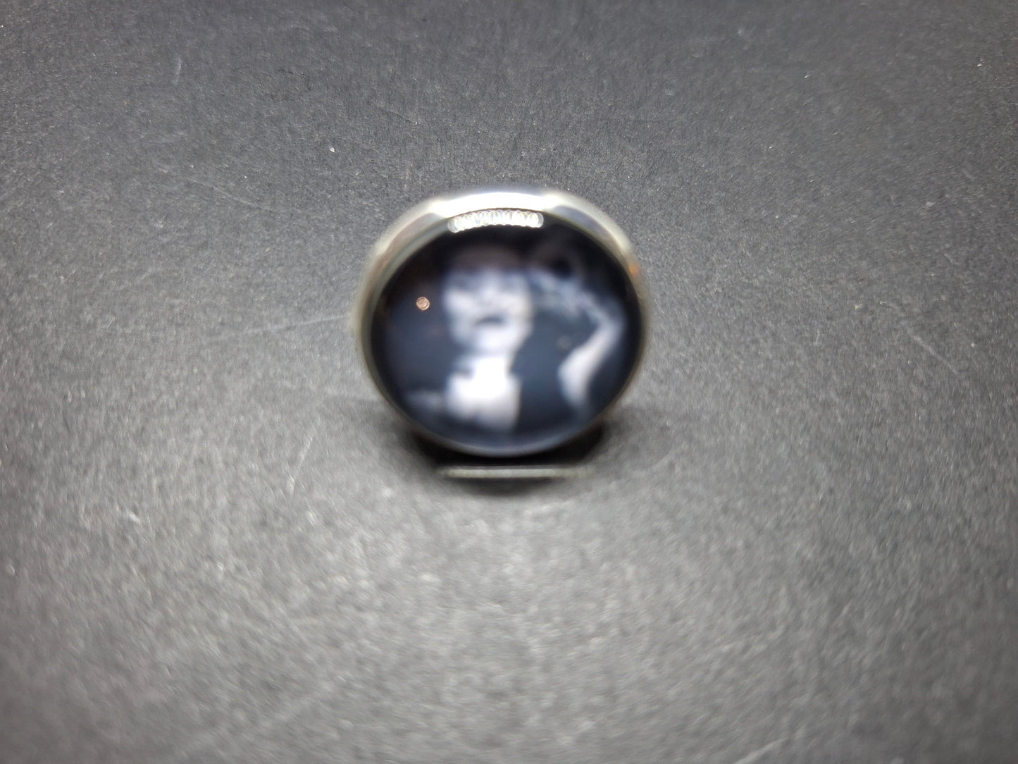 Goth Gothic Witchy Psychobilly Alternative horror inspired "Vampira" fully adjustable ring