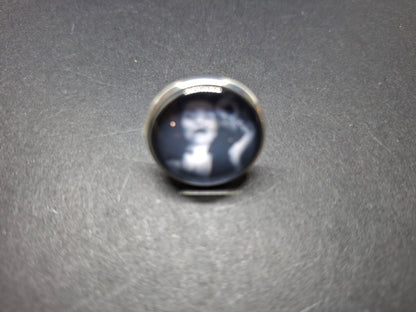 Goth Gothic Witchy Psychobilly Alternative horror inspired "Vampira" fully adjustable ring