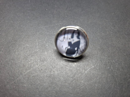 Goth Gothic Witchy Psychobilly Alternative horror inspired "Vampira" fully adjustable ring