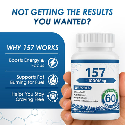 157 1000 mg Supplement - Non-GMO, Gluten-Free, 60 Capsules